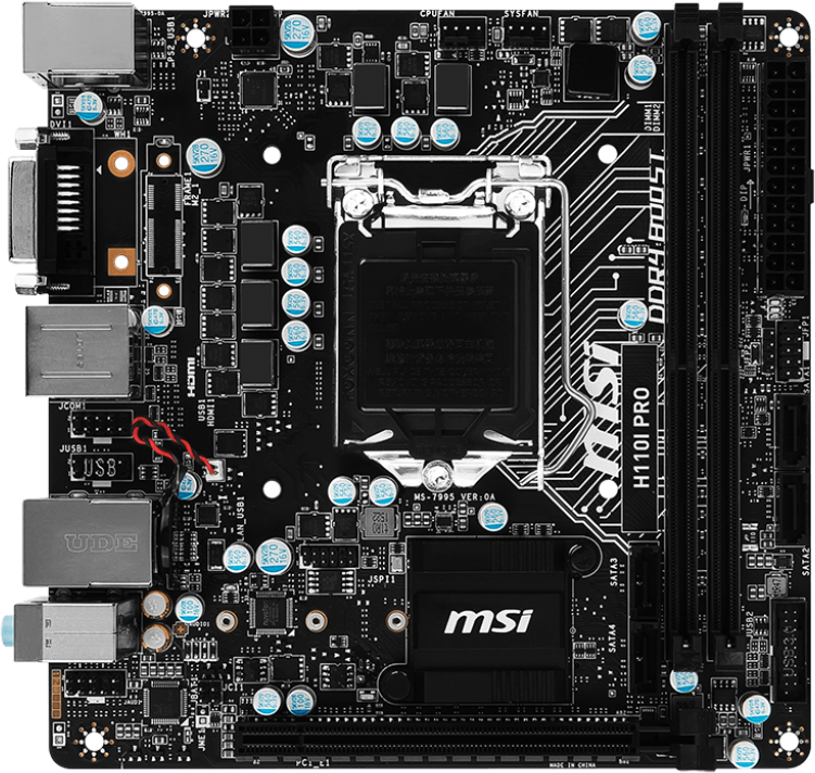 MSI H110I Pro - Motherboard Specifications On MotherboardDB